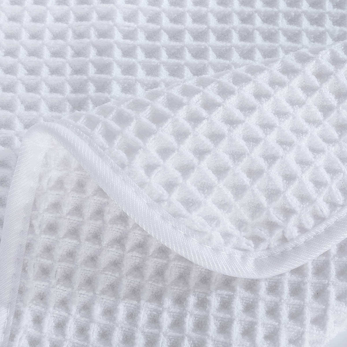 Polyte 430 Gsm Microfiber Oversize Quick Dry Lint Free Bath Towel, 60 X 30 in, 4 Pack (Waffle Weave)