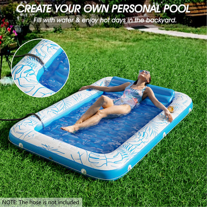 Inflatable Tanning Pool Lounger Float