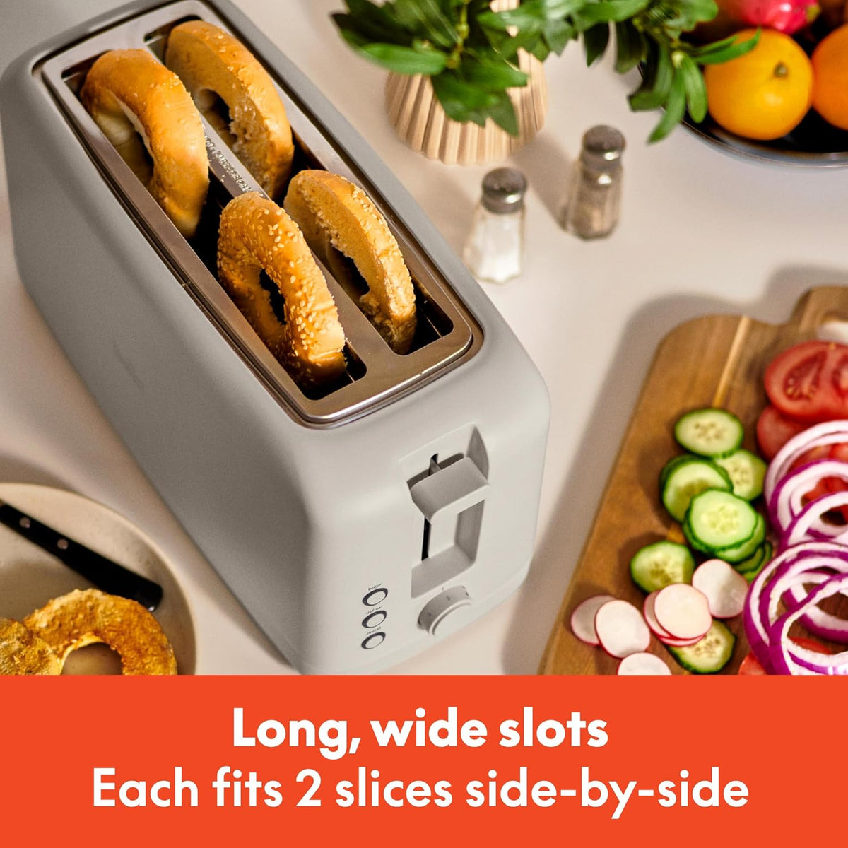 Fits Sourdough, 10” Long Slot, Anti Jam & Auto Shutoff, 900 Watt