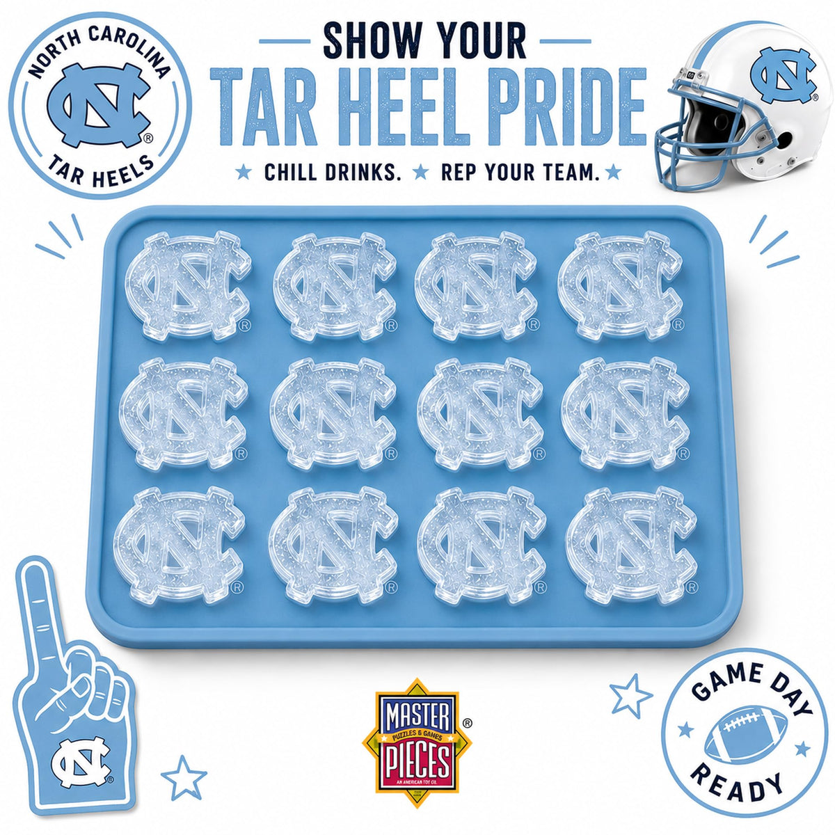 Masterpieces Fanpans Ncaa Alabama Crimson Tide Silicone Ice Cube Tray Set - Fun Alabama Merchandise, Dishwasher Safe