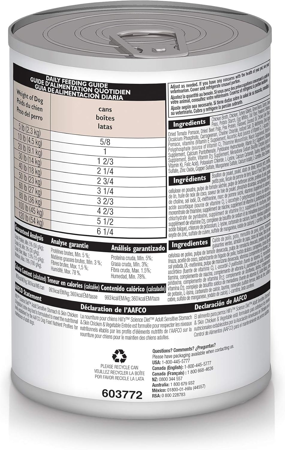 Hill's Science Diet Adult Sensitive Stomach & Skin Wet Dog Food, Turkey & Rice, 12.5 Oz. Cans, 12-Pack