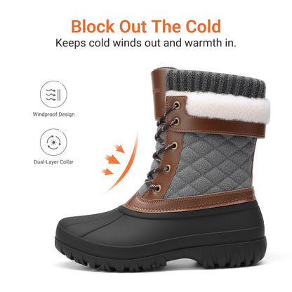 DREAM PAIRS Women's Winter Snow Boots - Classic Duck Boots