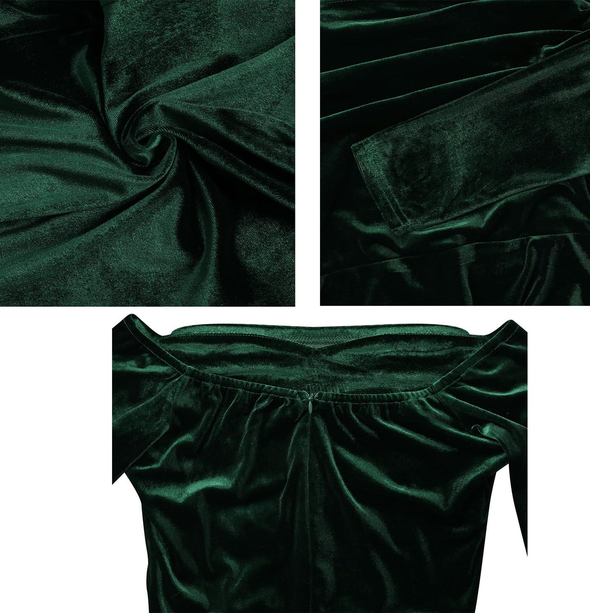 Women Off The Shoulder Formal Dresses Velvet High Split Maxi Dress