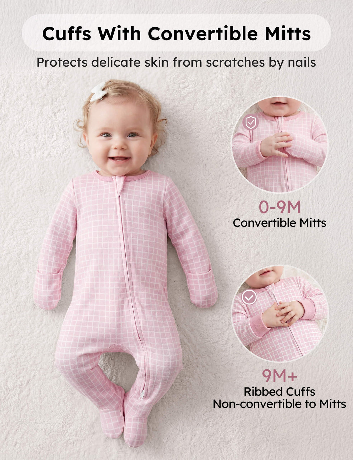 Yoofoss Baby Pajamas 100% Organic Cotton Newborn Sleepers Boy Girl Clothes