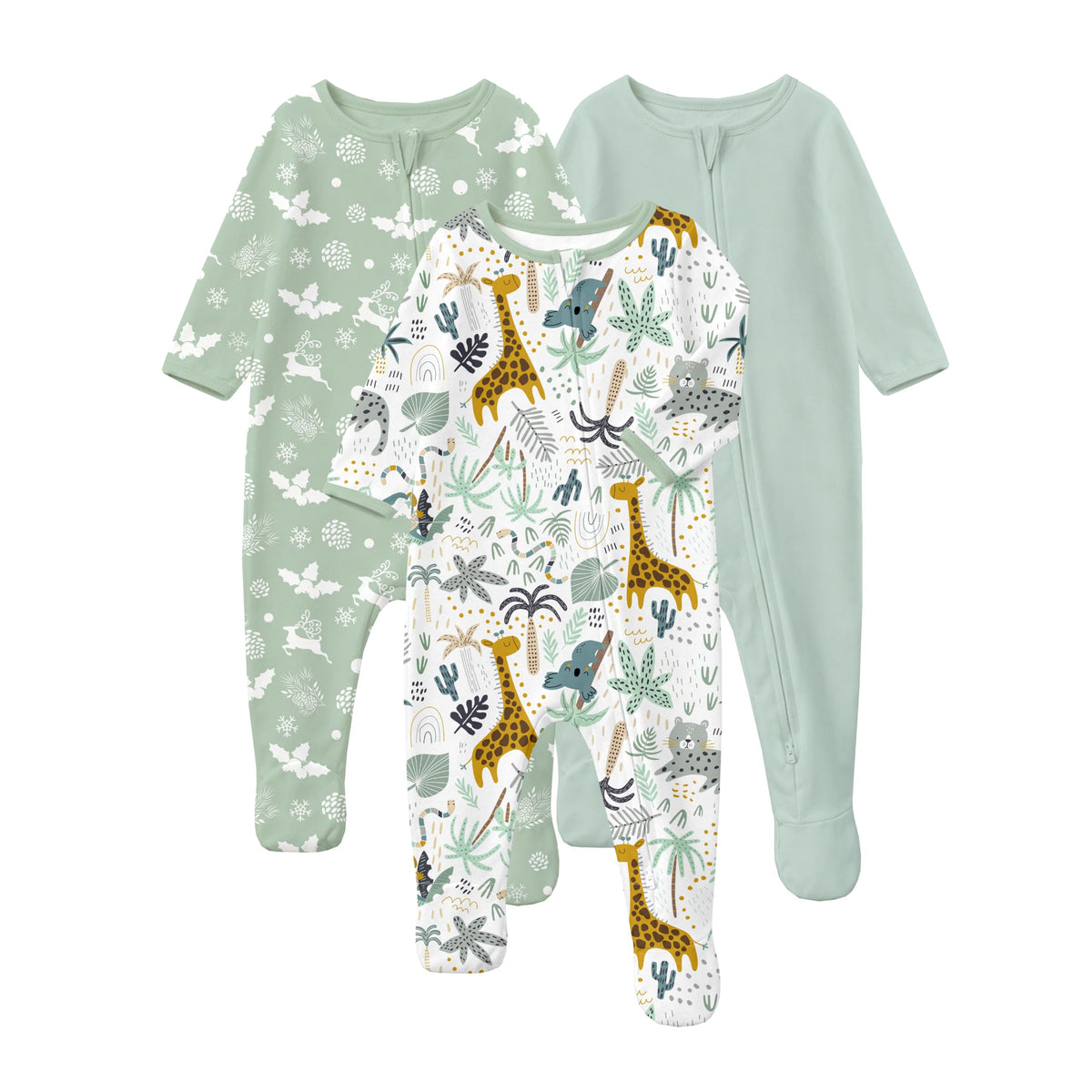 Yoofoss Baby Pajamas 100% Organic Cotton Newborn Sleepers Boy Girl Clothes