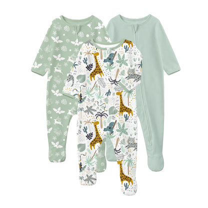 Yoofoss Baby Pajamas 100% Organic Cotton Newborn Sleepers Boy Girl Clothes