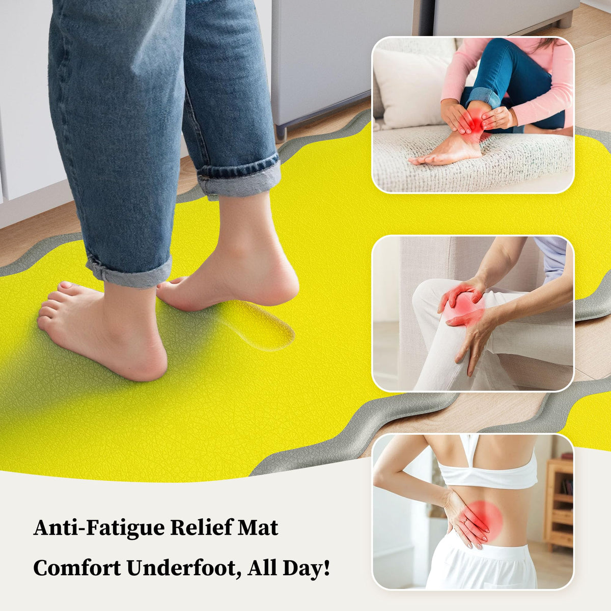 Arenarug Upgrade Scalloped Embossed Kitchen Mats