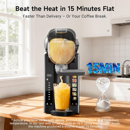 Slushie Machine for Home, 88 oz Slushy Machine, No Ice Needed Frozen Drink Maker