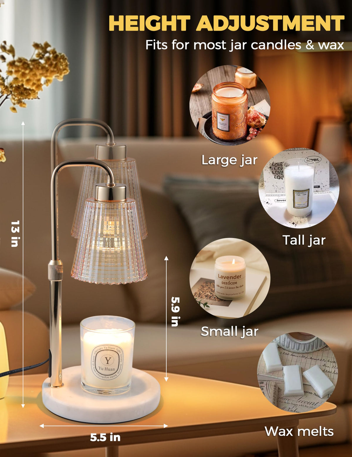 Godonlif Candle Warmer Lamp with Cycle Timer
