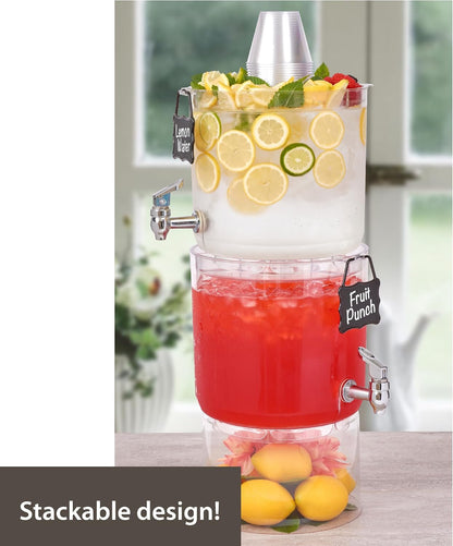 Buddeez Durable 2 Gallon Beverage Dispenser with Stand