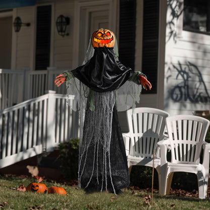 Aw 9Ft Animatronics Flying Witch Hovering Broom Animated Ac 100V-240V Halloween Outdoor Decoration Motion Activated