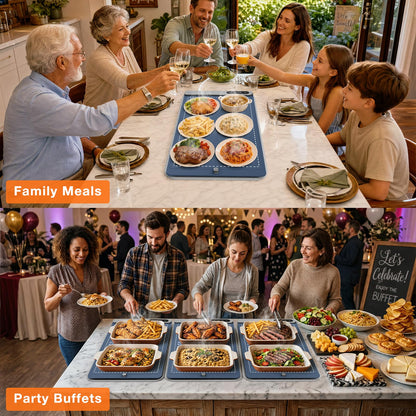 FYY Warming Mat for Food 24"x15", Rapid and Full Surface Heating
