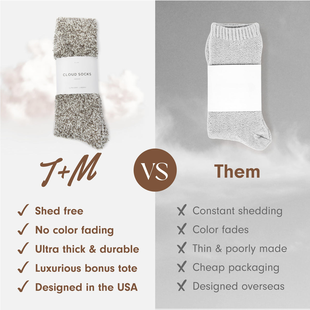 Unboxme Gifts Warm & Cozy Ultra-Luxe Cloud Sock