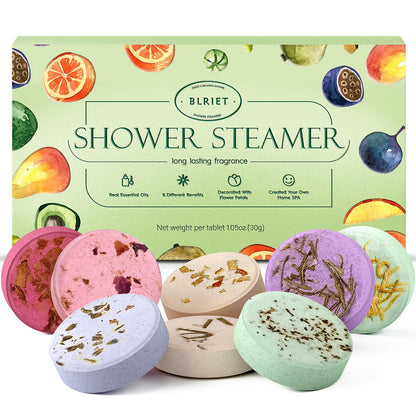 Blriet Shower Steamers Aromatherapy Relief Gifts 8 ct