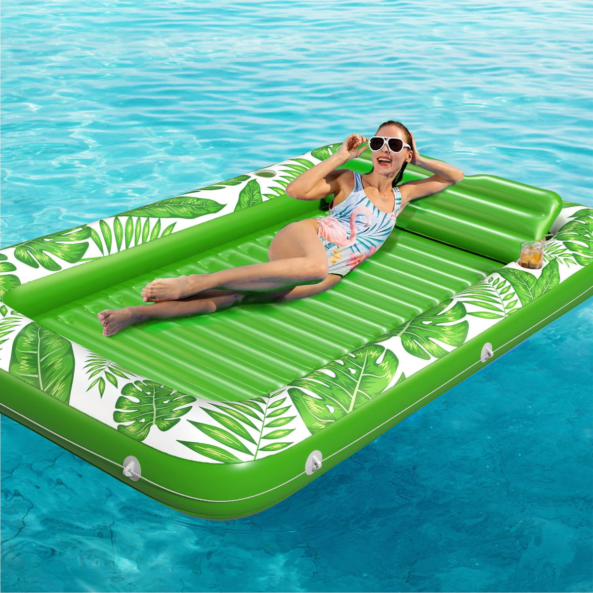 Inflatable Tanning Pool Lounger Float