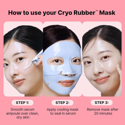 Dr.Jart+ Cryo Rubber Cooling Korean Face Mask with Serum Ampoule| Korean Skin Care | Travel Size