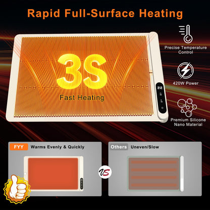 FYY Warming Mat for Food 24"x15", Rapid and Full Surface Heating