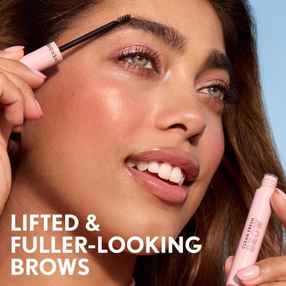 CoverGirl Clean Fresh Brow, 400 Soft Brown, Eyebrow Gel Wax, Long-Lasting, Vegan Formula, Natural Looking, Easy to Apply, Doesn't Smudge, 0.18oz