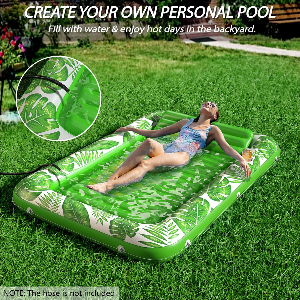 Inflatable Tanning Pool Lounger Float