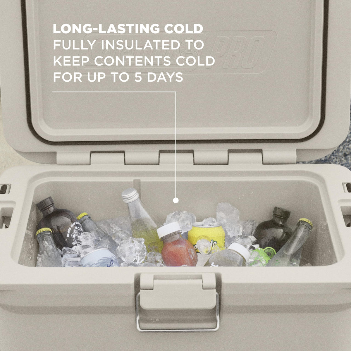Coleman Pro Heavy-Duty 45qt Ultra-Light Premium Hard Cooler, Extra-Thick Insulation Keeps Ice Up to 4 Days, 74-Can Capacity