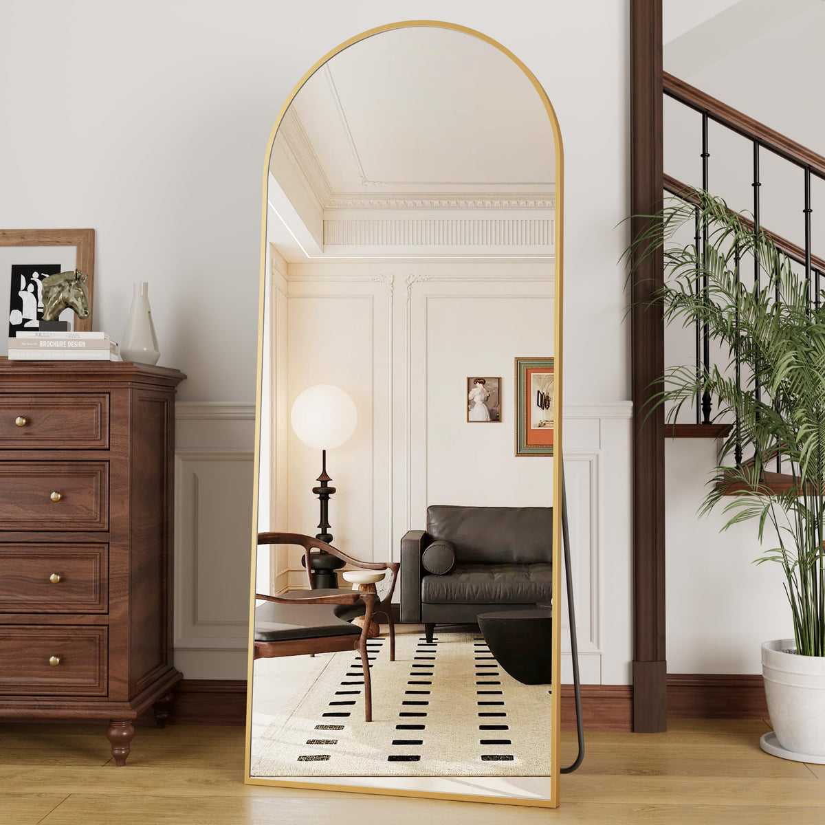 OGCAU Arched Full Length Mirror 76"x34"