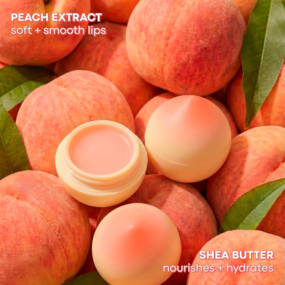 TONYMOLY Mini Fruit Lip Balm Set with Sheer Tint, Shea Butter and Vitamin E