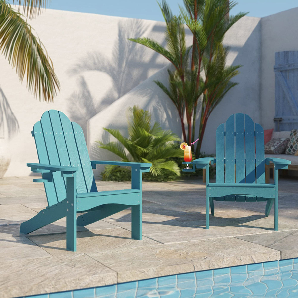 Lue Bona Hdps Adirondack Chairs Set