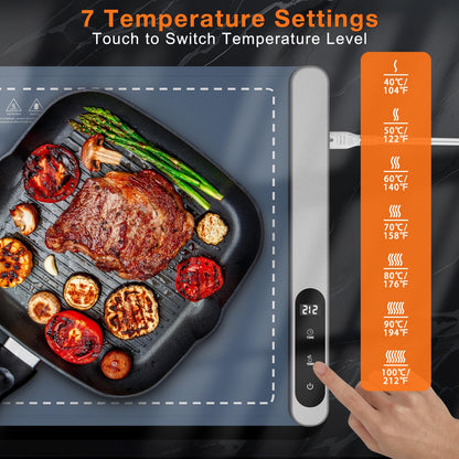 FYY Warming Mat for Food 24"x15", Rapid and Full Surface Heating