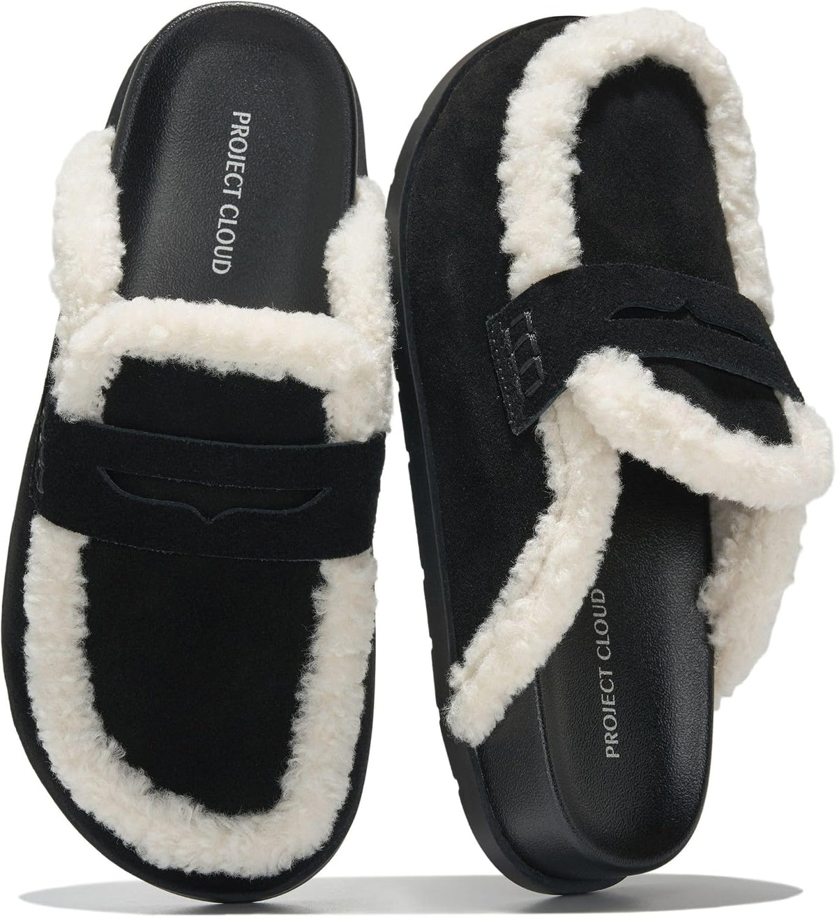Project Cloud 100% Genuine Leather Slip-On Womens Clogs Mules for Women