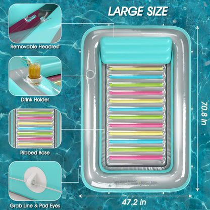 Inflatable Tanning Pool Lounger Float