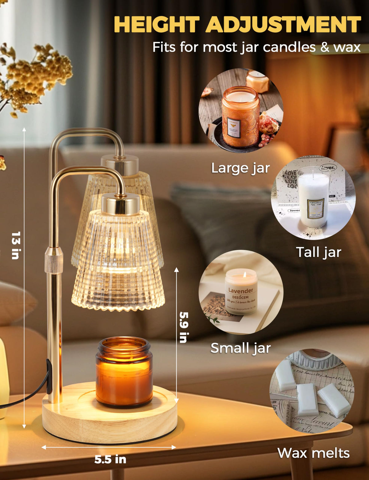 Godonlif Candle Warmer Lamp with Cycle Timer