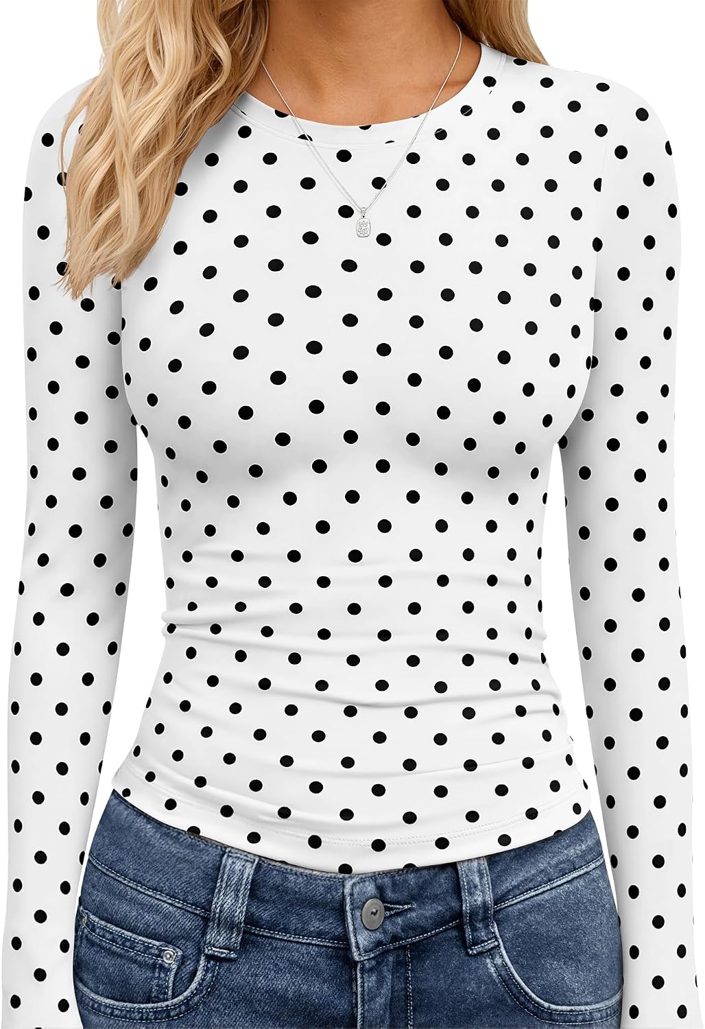 TNNZEET Long Sleeve Shirts for Women Fall Fashion Workout Crop Top Y2K 2026