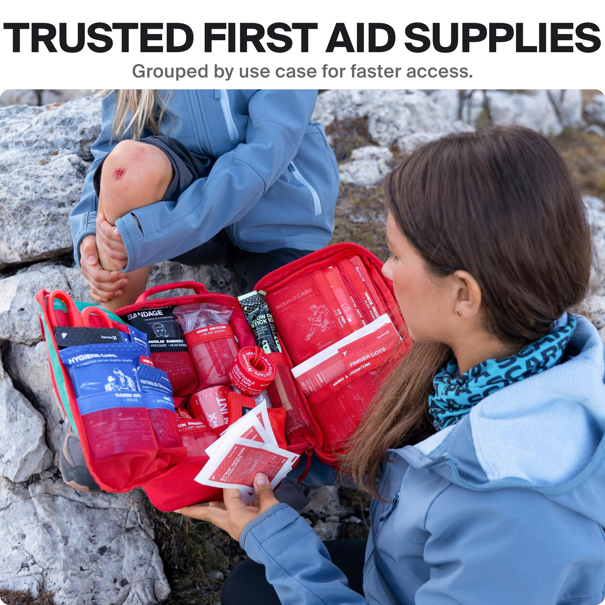 Survivex Large First Aid Kit for Car, Travel & Home - Emergency Kit