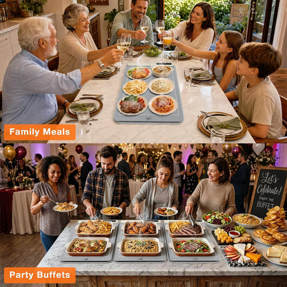 FYY Warming Mat for Food 24"x15", Rapid and Full Surface Heating