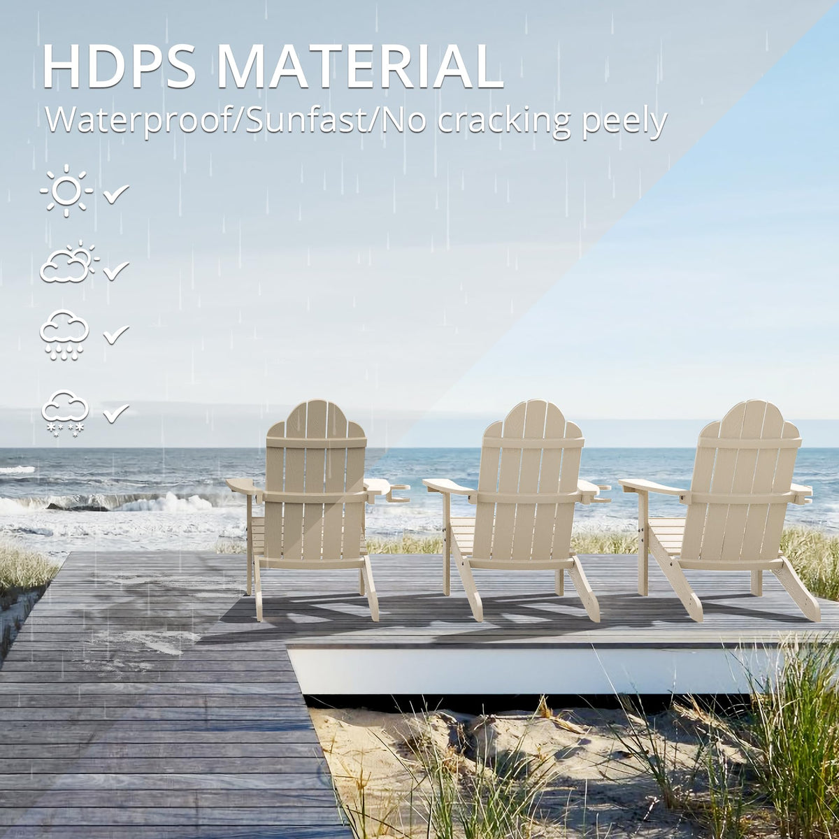 Lue Bona Hdps Adirondack Chairs Set