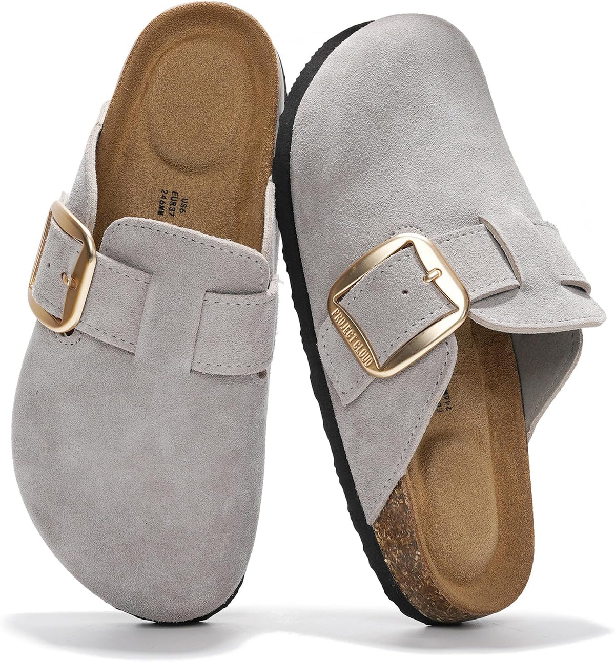 Project Cloud 100% Genuine Leather Clogs for Women Fall Shoes for Women