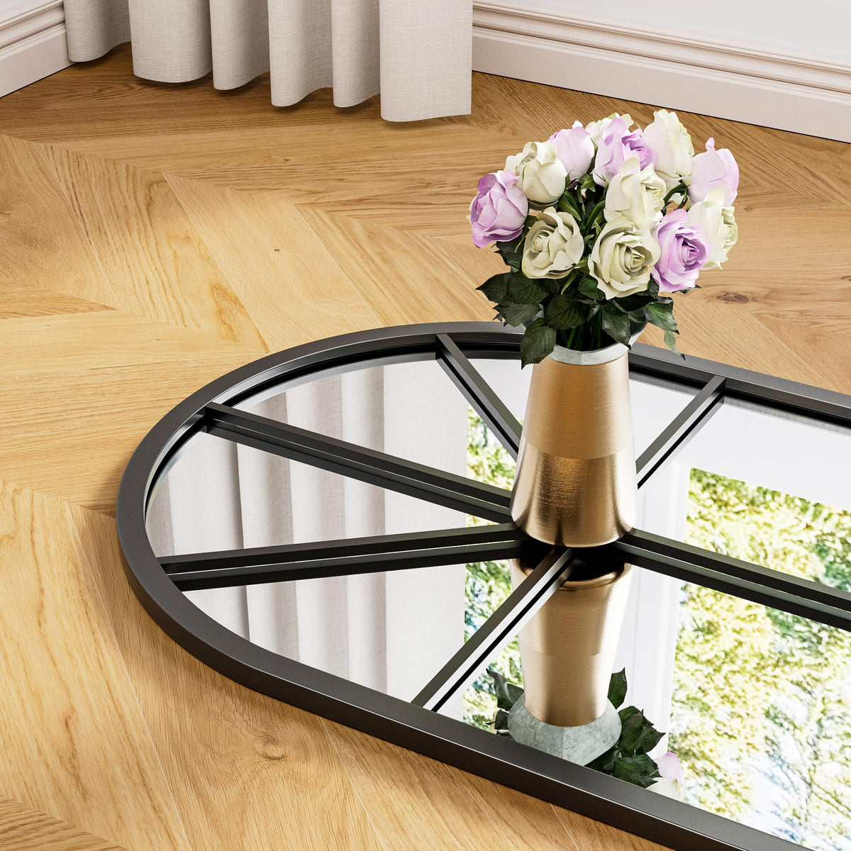 OGCAU Arched Full Length Mirror 76"x34"