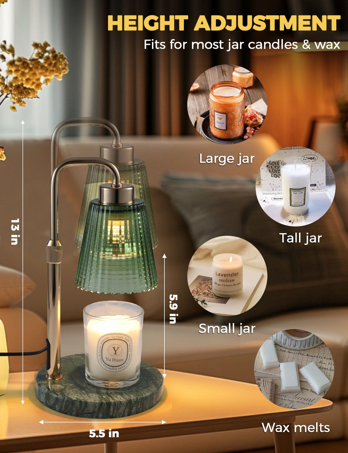 Godonlif Candle Warmer Lamp with Cycle Timer