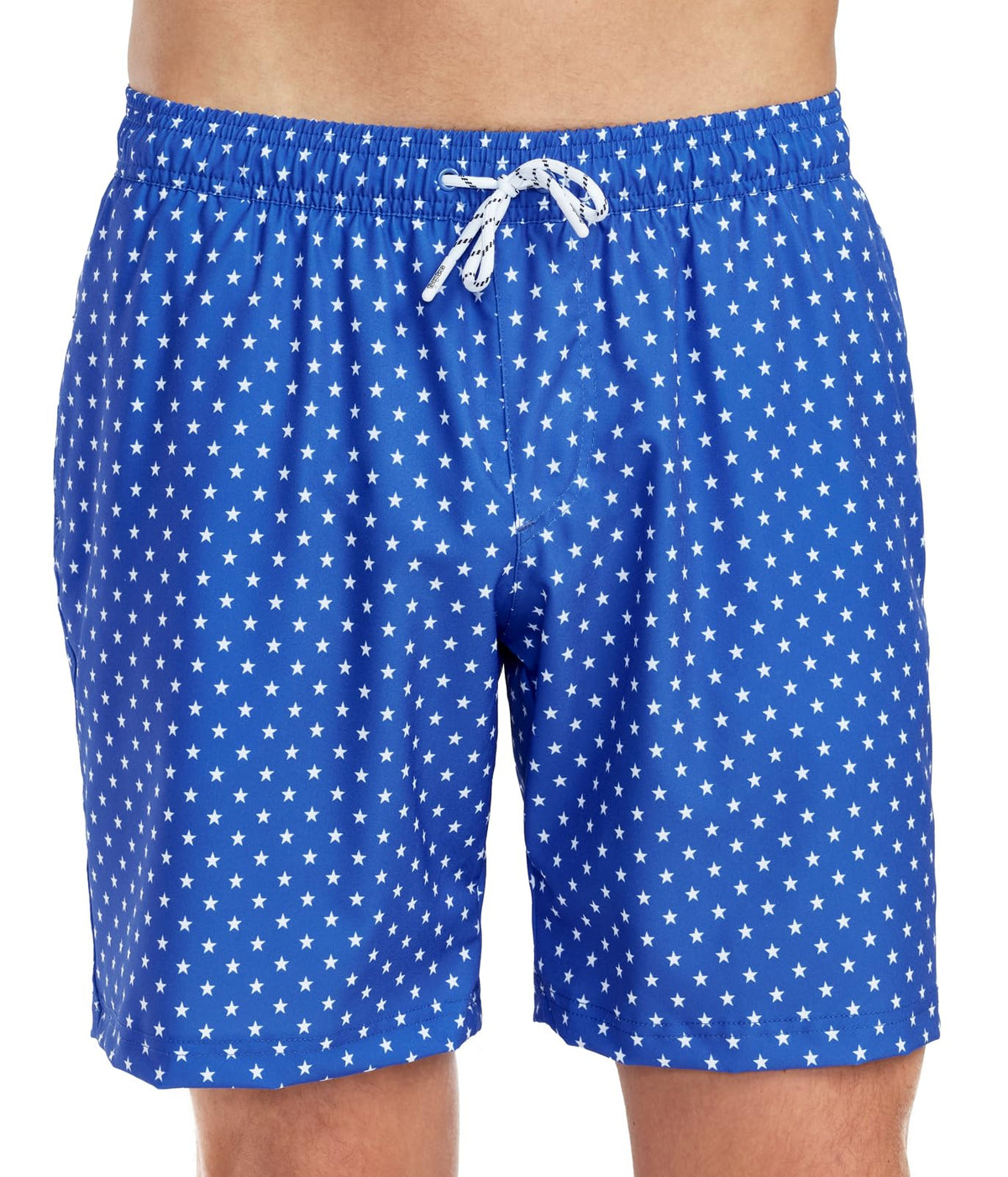 Tipsy Elves Men's Usa Swimming Trunks 7'' Inseam 4 Way Stretch Fabric W/Mesh Liner Swim Trunks for Men Bathing Suit