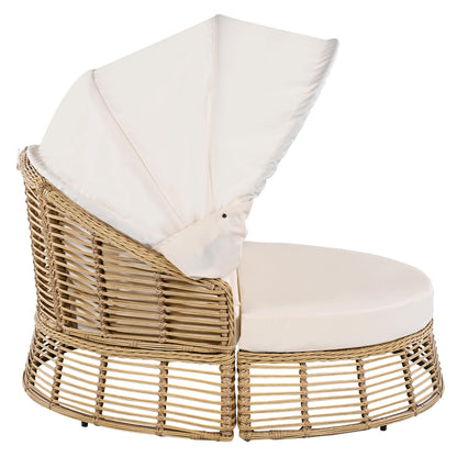 Lumisol Outdoor Sunbed with Retractable Canopy
