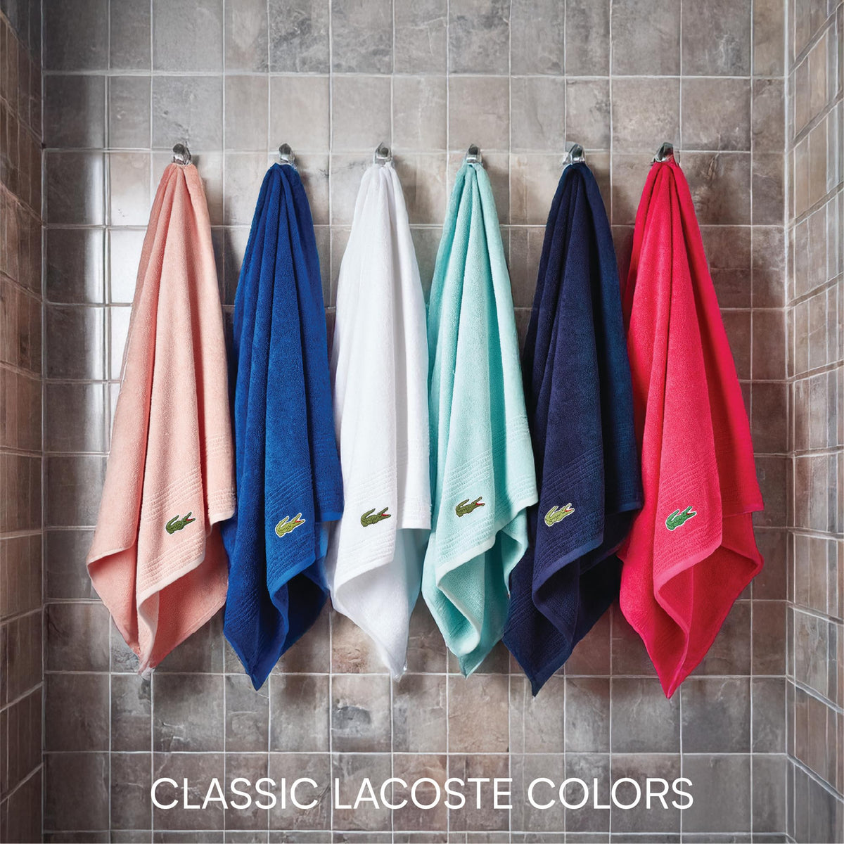 Lacoste Grand Slam 6-Piece Towel Set