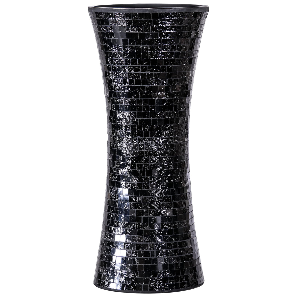 11.6" H Purple Red Mosaic Vase