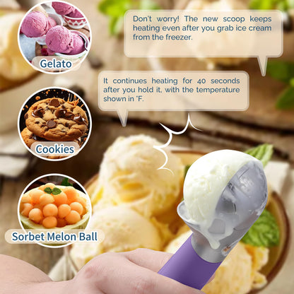 Heated Ice Cream Scoop Rechargeable