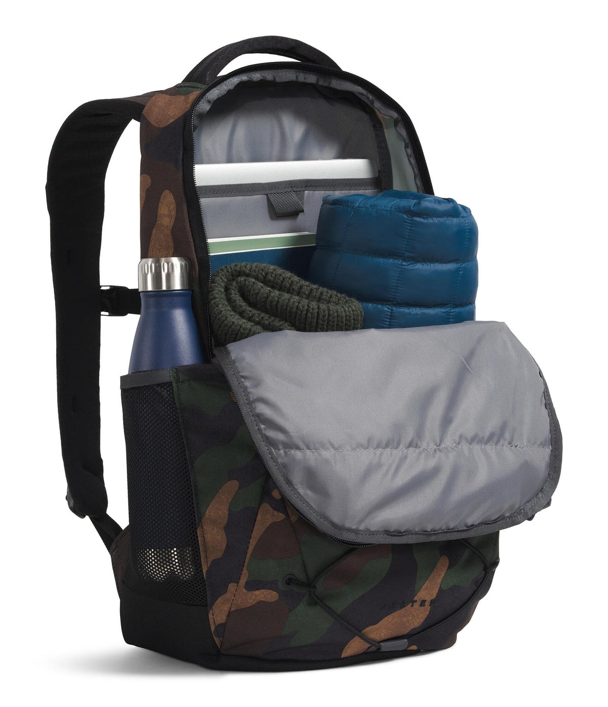 The North Face Jester Everyday Laptop Backpack - Commuter Daypack, Water Repellent, Laptop Sleeve, Lunar Blue/Fizz Lime, One Size