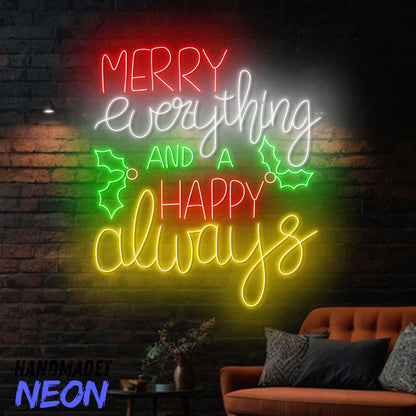 Custom Merry Christmas Tree Neon Sign LED Sign LED Lights (Merry Christmas)