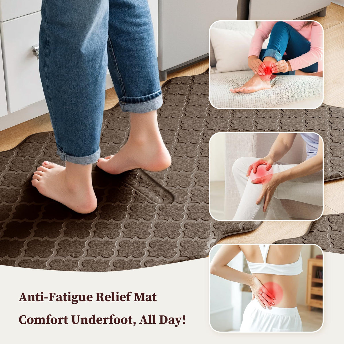 Arenarug Upgrade Scalloped Embossed Kitchen Mats