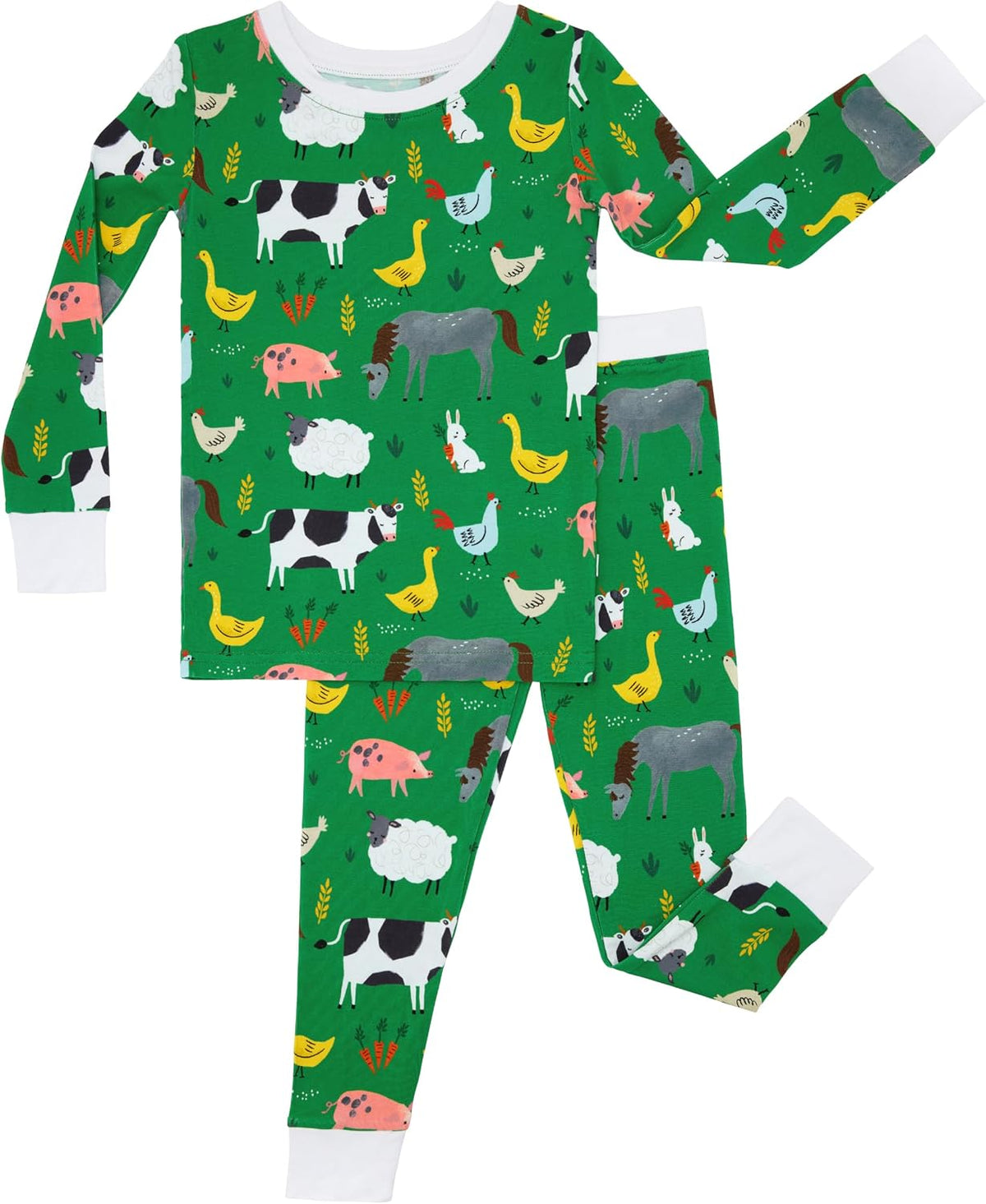 Little Sleepies Two-Piece Pajama Set, Viscose from Bamboo, Toddler Kids PJs