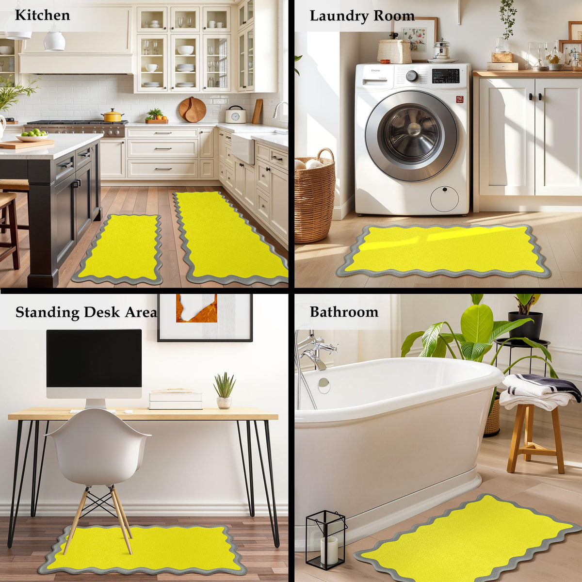 Arenarug Upgrade Scalloped Embossed Kitchen Mats