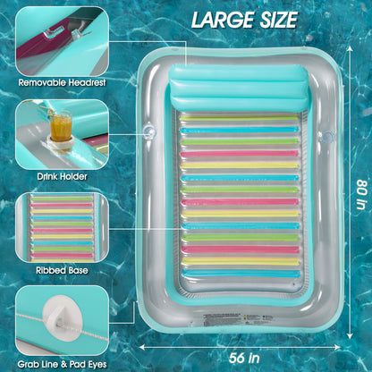 Inflatable Tanning Pool Lounger Float