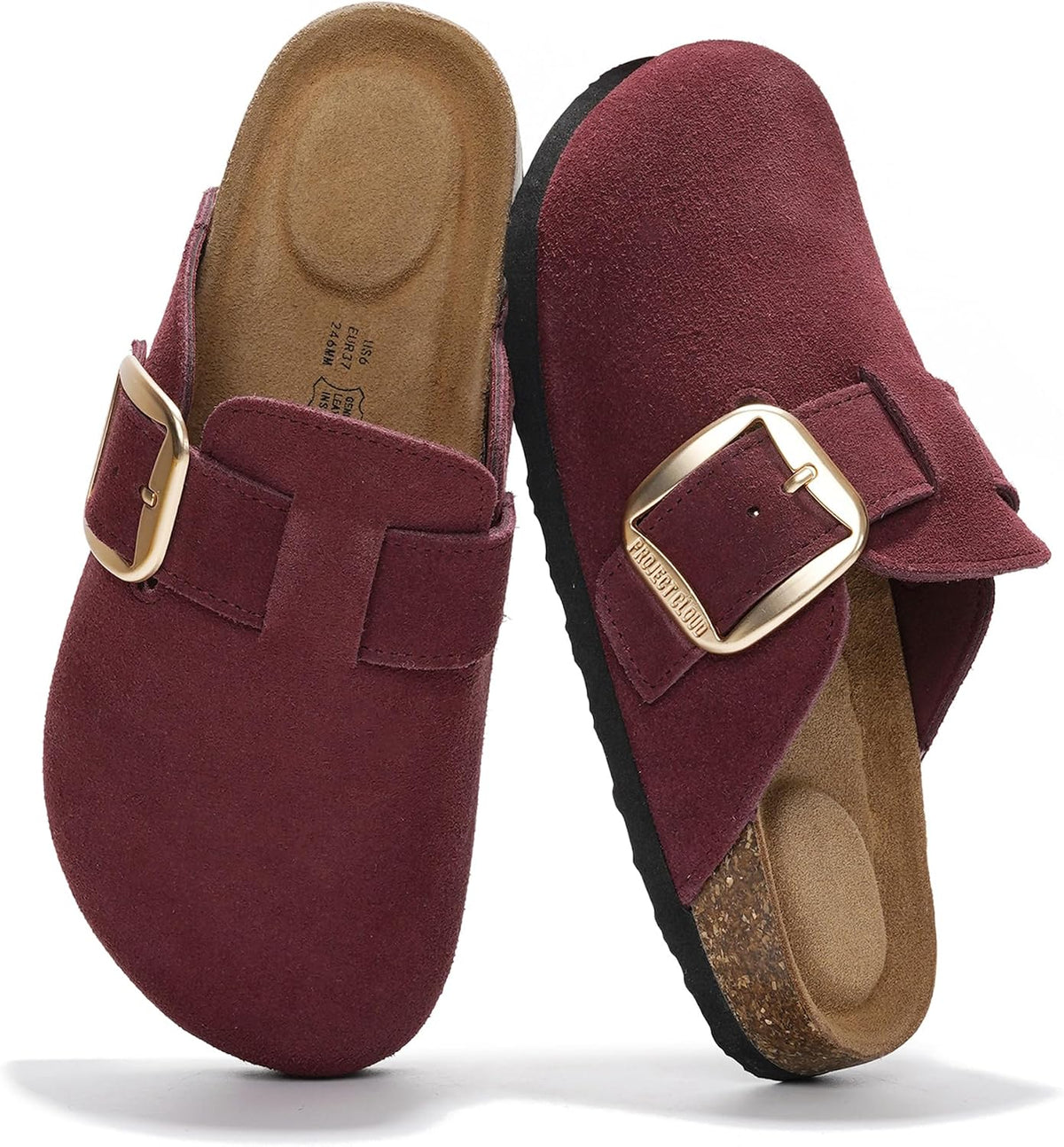 Project Cloud 100% Genuine Leather Clogs for Women Fall Shoes for Women